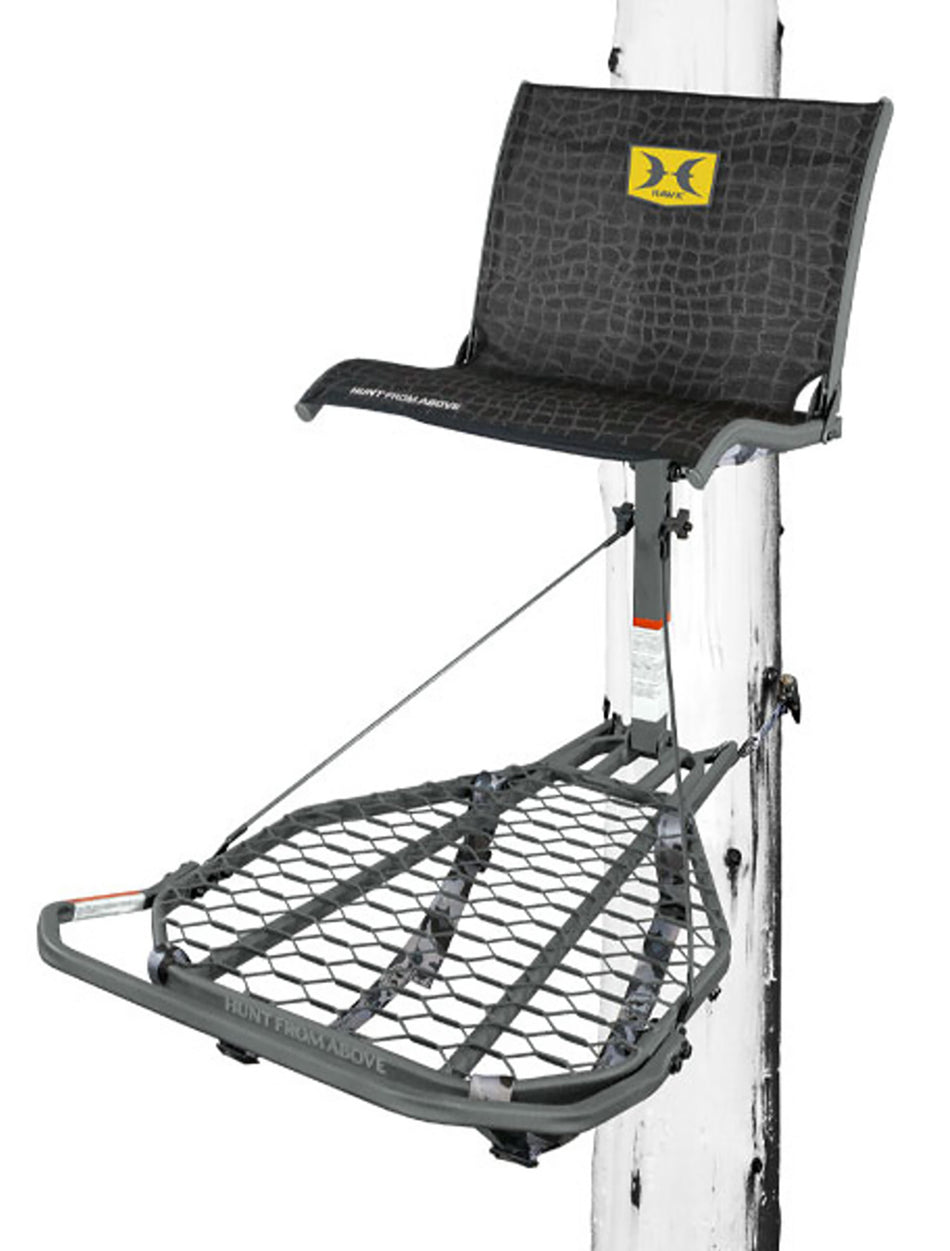 Hawk Helium HWKHF2033 Kickback LVL Hang-On Stand Black Aluminum