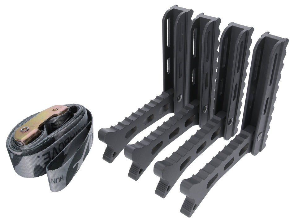 Hawk Helium Aluminum Tree Steps Black 4 Pack HWKHHSTP4P