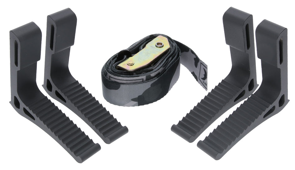 Hawk Monkey Bar Aluminum Tree Steps Black 4 Pack HWKSTP4PK
