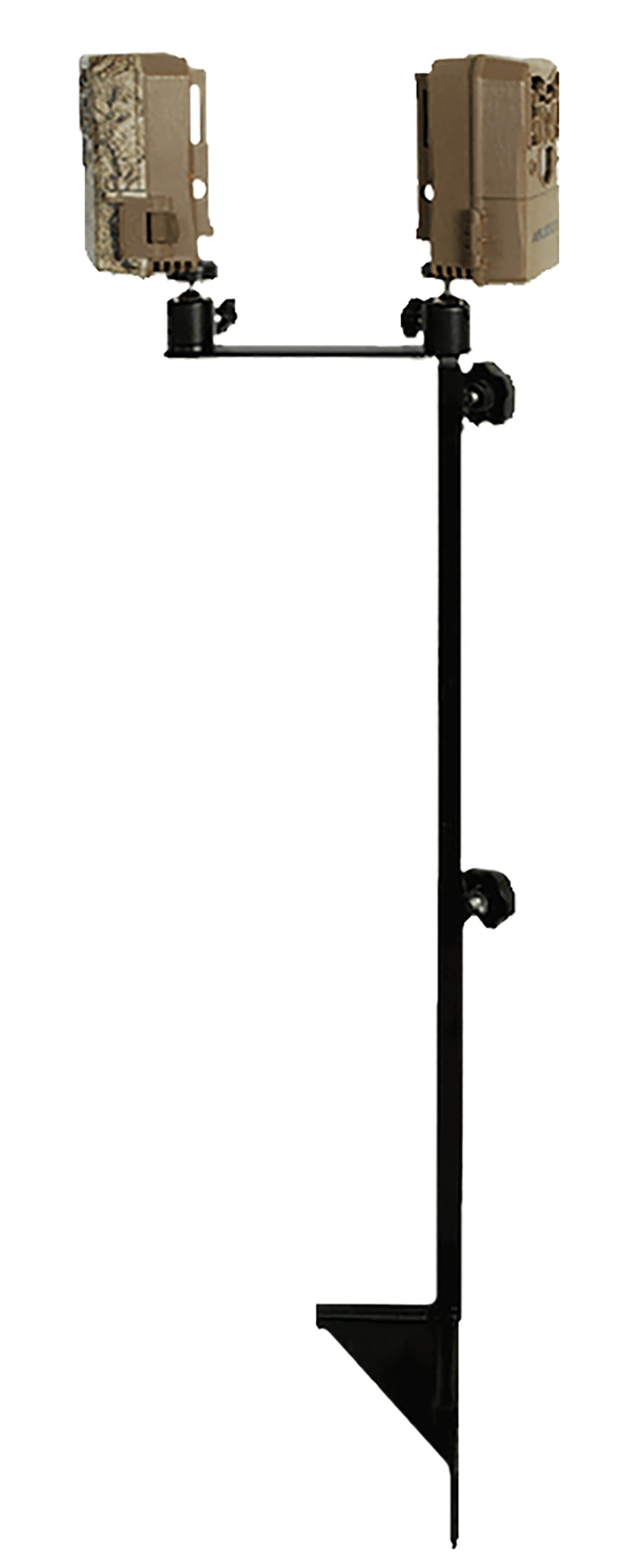 Muddy Dual Camera Ground Mount Adjustable 19-41" Black Steel MUDMTCATCS03