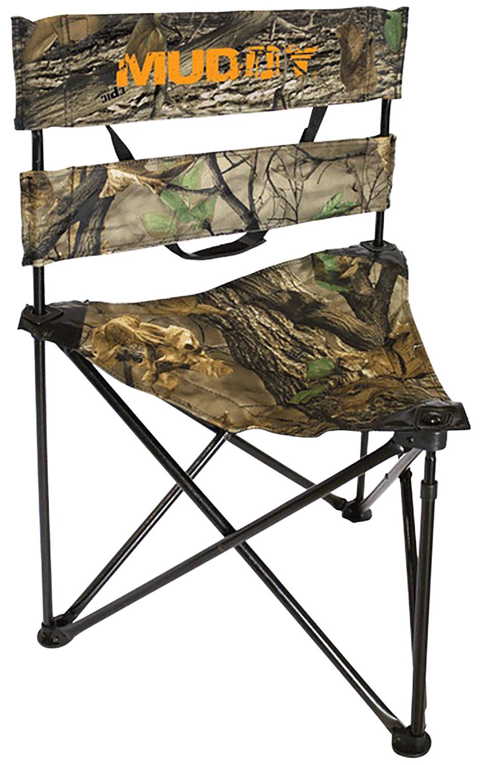 Muddy MUD-MGS300 Camo Folding Tripod Hunting Ground Seat with Backrest