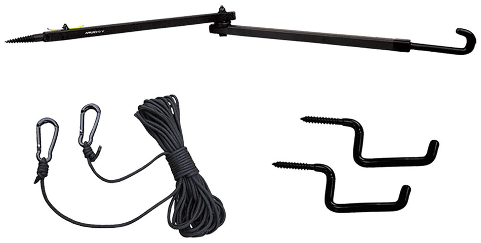 Muddy Complete Stand Kit with Hanger and Lift Cord Black MUDMA9045