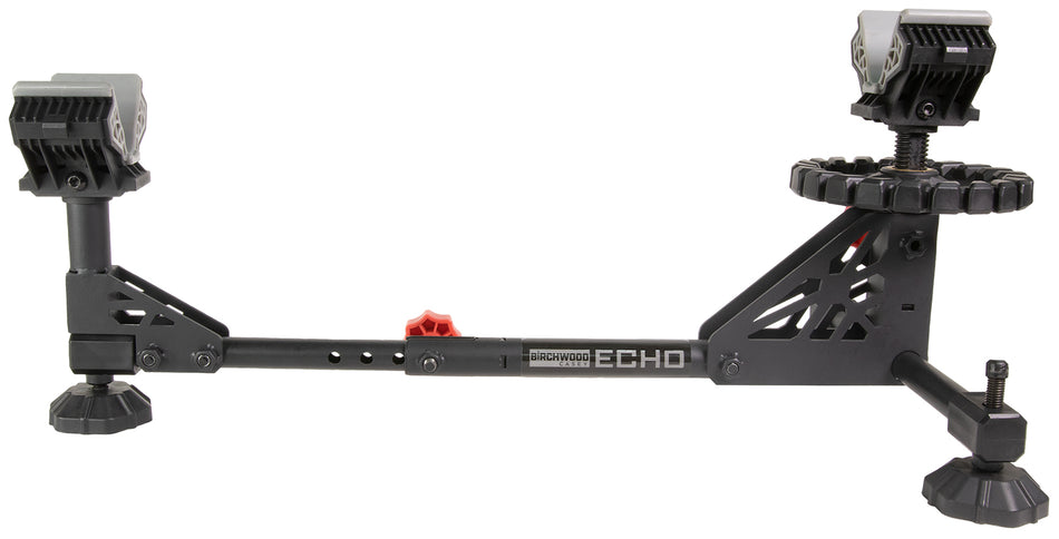 Birchwood Casey ESR Echo Steel Rifle Shooting Rest Black Red Adjustable Feet