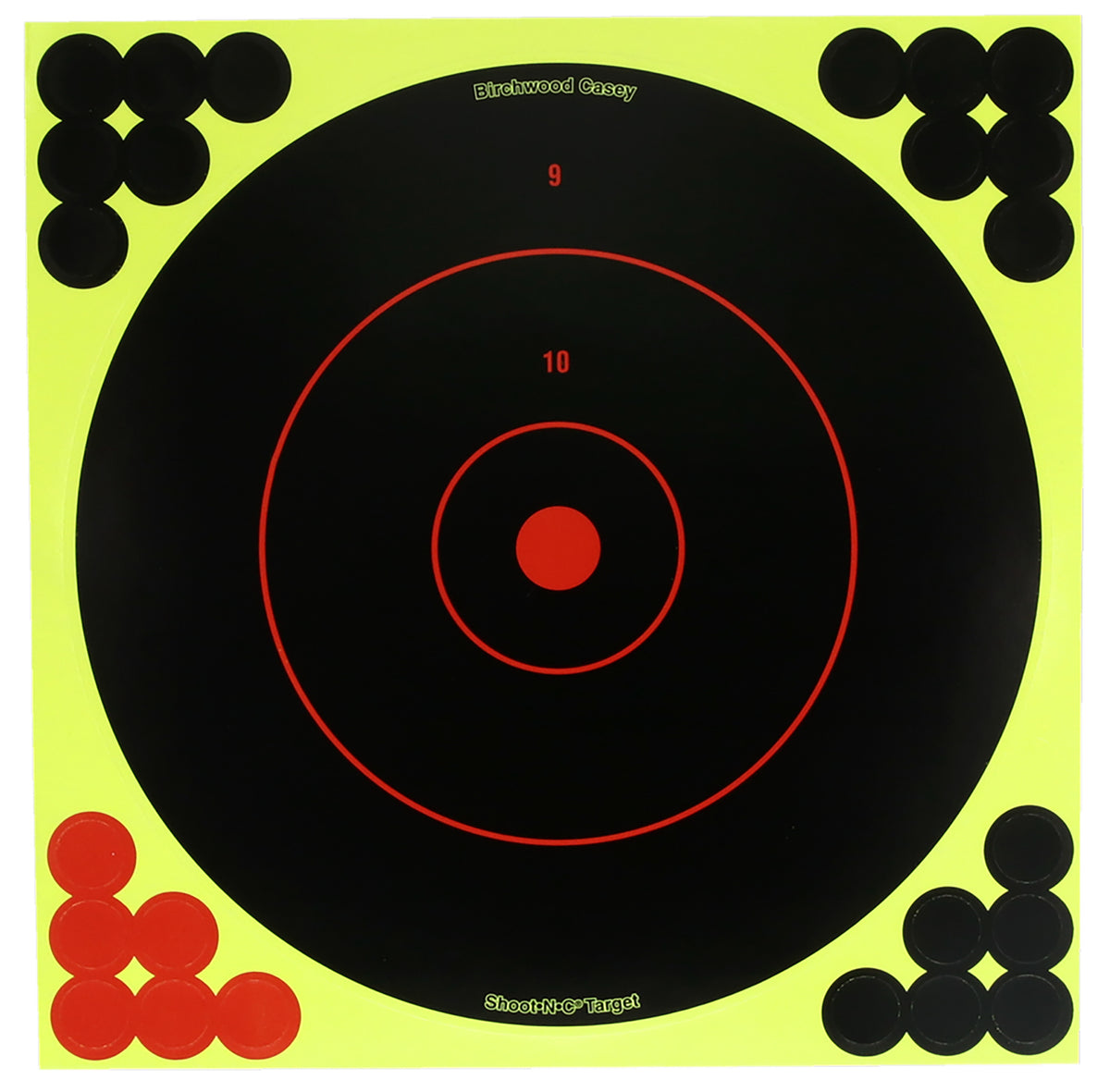 Birchwood Casey TDSNC825PK Adhesive Paper Bullseye Target Dispenser 8" with Pasters 25 Per Package