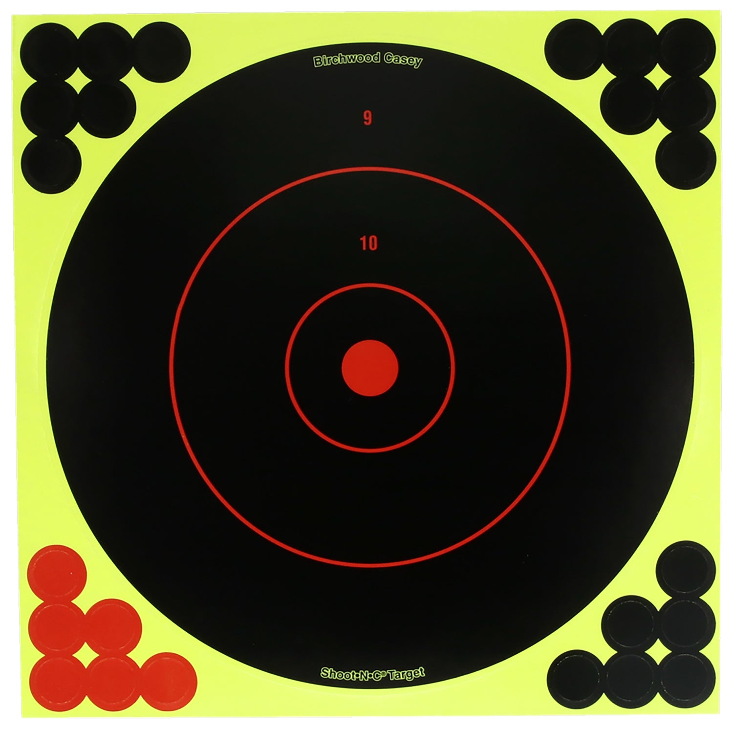 Birchwood Casey TDSNC1225PK Adhesive Paper 12" Bullseye Target Dispenser Includes Pasters 25 Per Pack