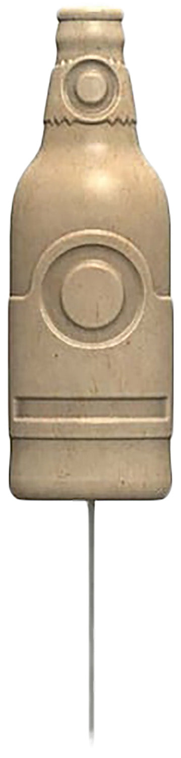 Birchwood Casey 3D Bottle Stake Shooting Target Beige Recyclable with Metal Stake 6 Per Pack