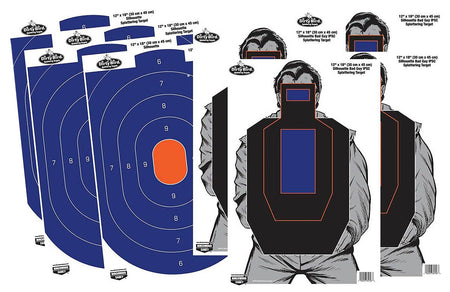 Birchwood Casey 35735 Dirty Bird Silhouette Combo Reactive Paper Target 12"x18" 8 Pack