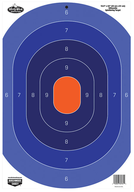 Birchwood Casey 35763 Dirty Bird 16.5"x24" Silhouette Reactive Tagboard Target 3 Pack