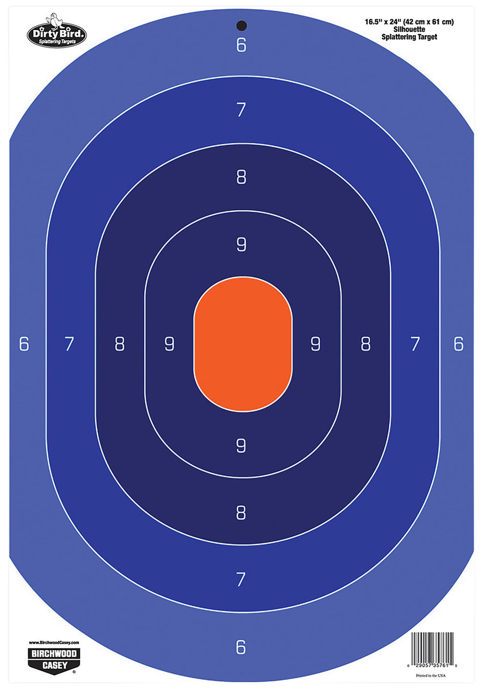 Birchwood Casey 35763 Dirty Bird 16.5"x24" Silhouette Reactive Tagboard Target 3 Pack