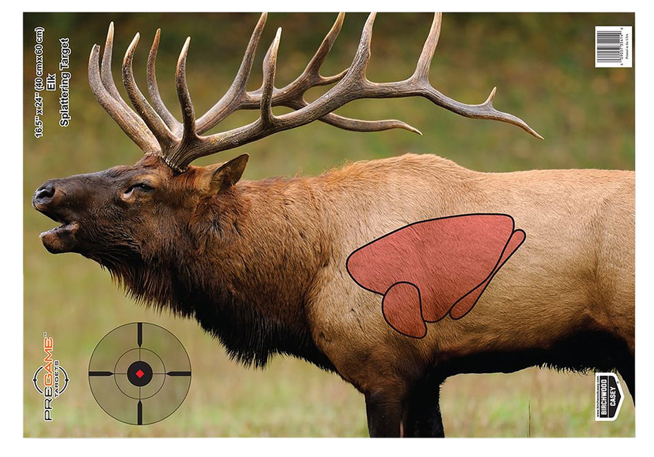 Birchwood Casey 35404 Pregame Elk Full-Color Paper Hunting Target 16.5" x 24" 3 Pack
