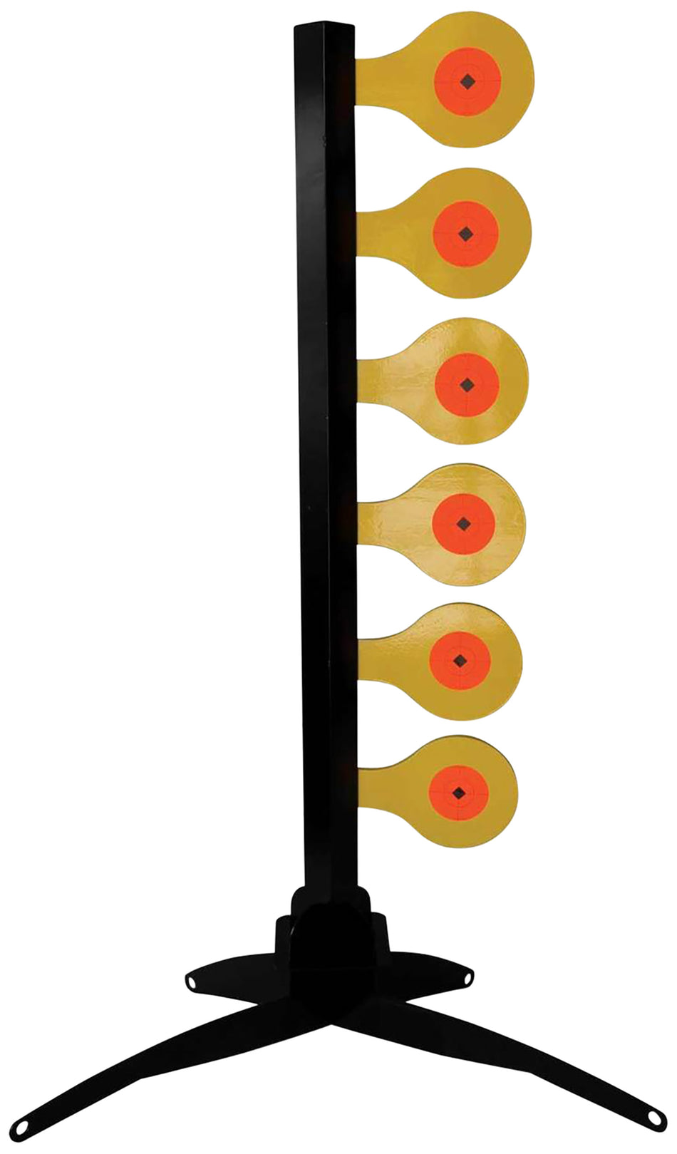 Birchwood Casey 47430 AR500 Steel Dueling Tree Circle w/Diamond Center 6 Paddle Handgun Target