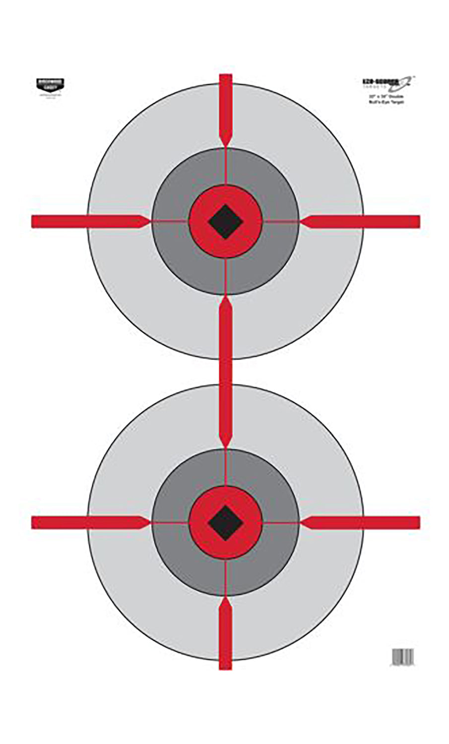 Birchwood Casey 37031 EZE-Scorer Large Bullseye Paper Shooting Target 23"x35" 100 Pack