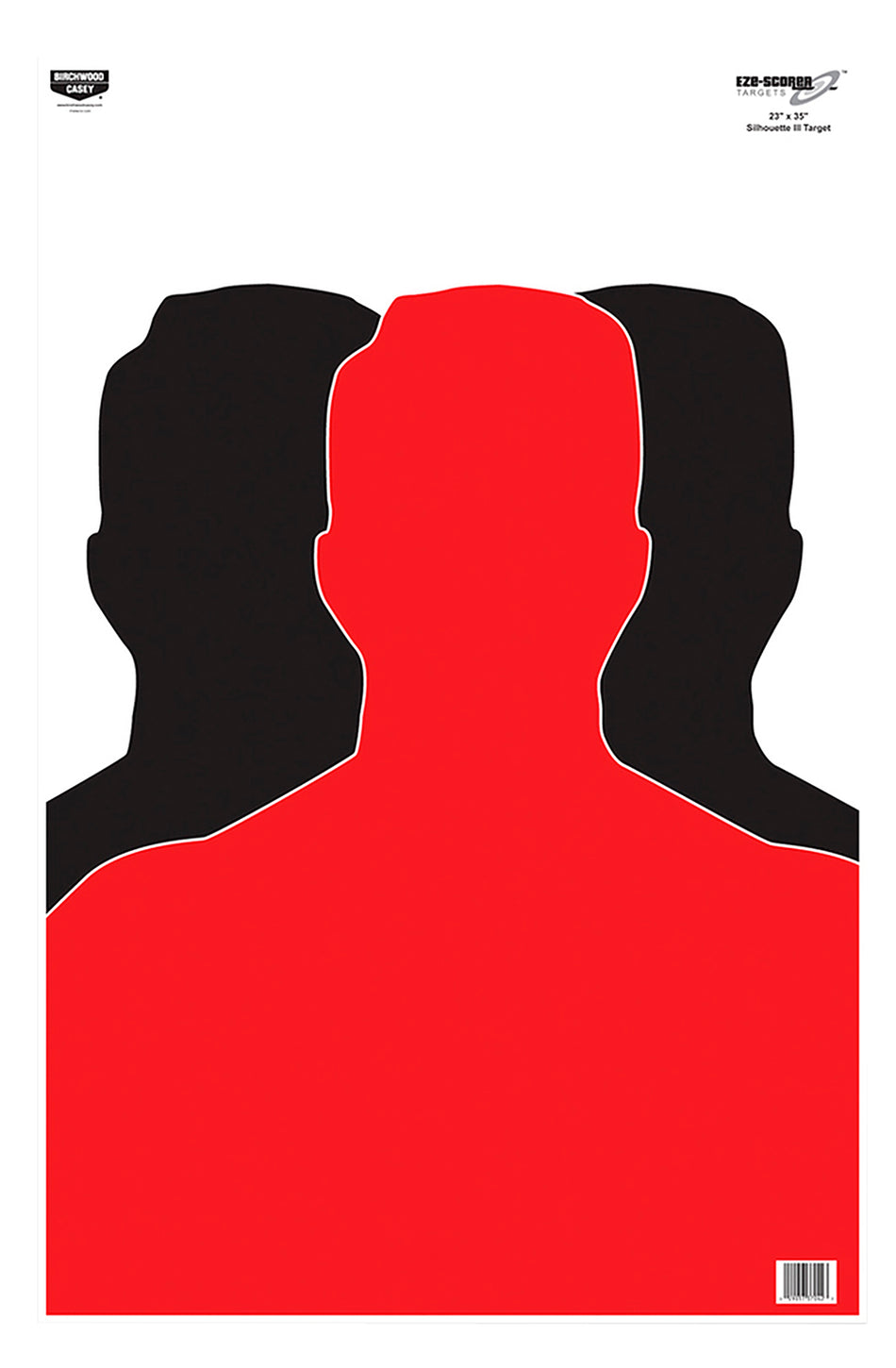 Birchwood Casey 37042 EZE-Scorer Large Silhouette Paper Shooting Target 23"x35" 100 Pack
