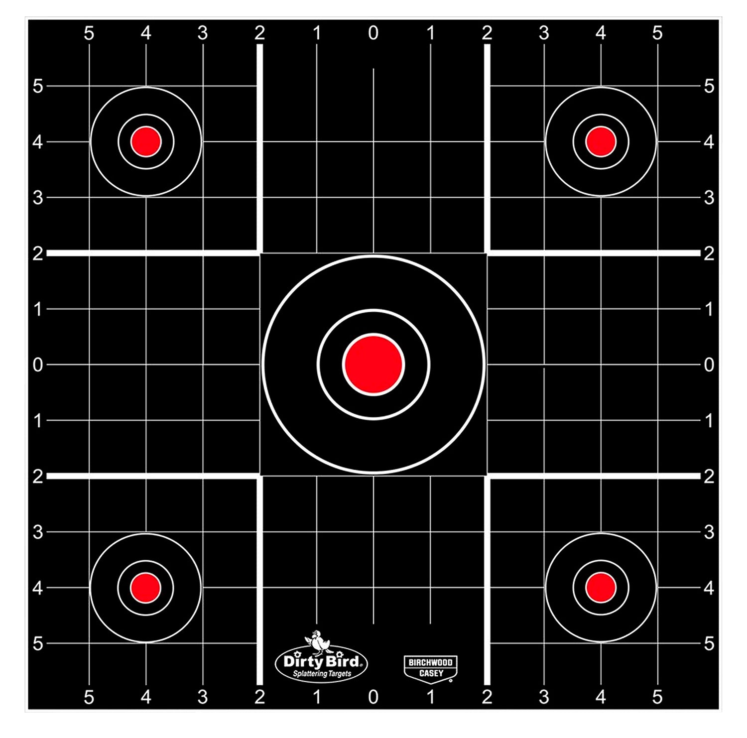 Birchwood Casey 35270 Dirty Bird 12" Bullseye Tagboard Reactive Shooting Target 100 Pack