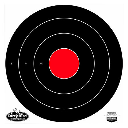 Birchwood Casey Dirty Bird Large Bullseye Splattering Paper Target 17.25" 100-Count