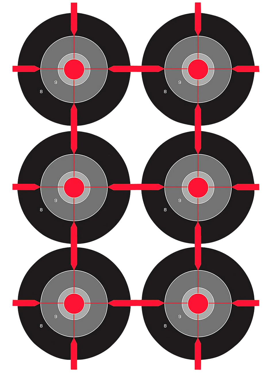 Birchwood Casey Dirty Bird Splattering Bullseye Paper Target 12"x18" 100-Count