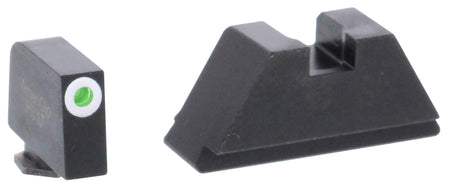 AmeriGlo GL411 Glock XL Tall Tritium Sight Set - White Outline Front / Flat Black Rear