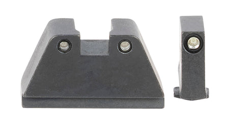 AmeriGlo GL814 Glock 2XL Tall Tritium Sight Set - Black Outline Front / Green Tritium Black Outline Rear