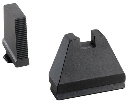 AmeriGlo GL808 9XL Tall Glock Optic Compatible Sight Set – Black Serrated Front & Flat Black Rear Sight