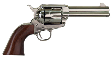 Cimarron PPP357N Pistolero .38 Special/.357 Mag 6-Shot 4.75" Nickel-Plated Barrel, Smooth Walnut Grip