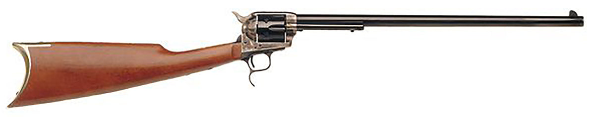 Cimarron MP419 Revolving Carbine .45 Colt 6-Shot, 18" Barrel, Case Hardened Receiver, Walnut Shoulder Stock