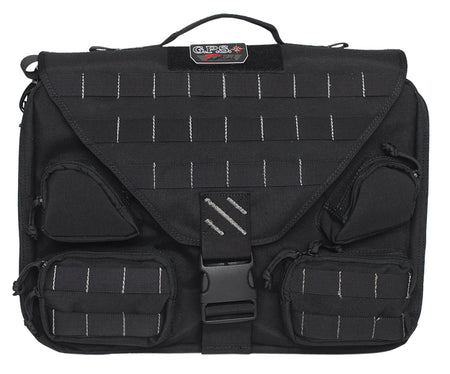 GPS Bags T1350BCB Black Tactical Brief Case 1000D Polyester Holds 1 Handgun with Visual ID Storage