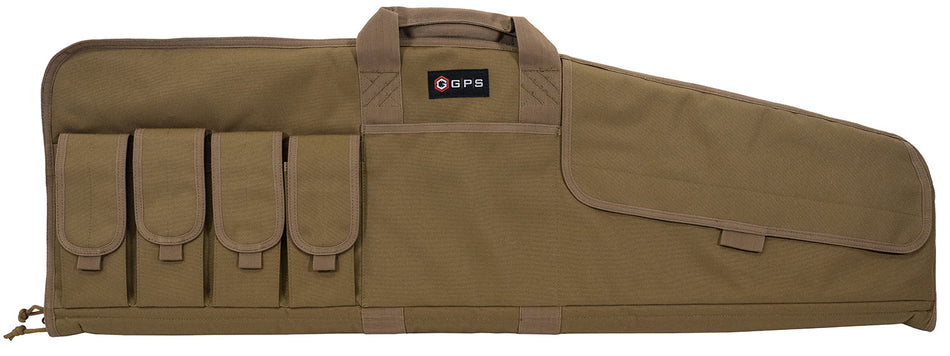 GPS Bags SRC42FDE 42" FDE Single Rifle Case 600D Polyester with Lockable Zippers & Fleece-Lined Padding