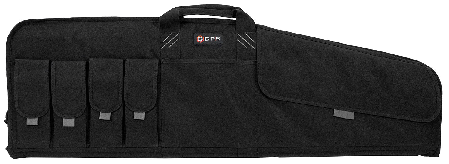 GPS Bags SRC42 42" Black Single Rifle Case 600D Polyester with Lockable Zippers & Fleece-Lined Padding