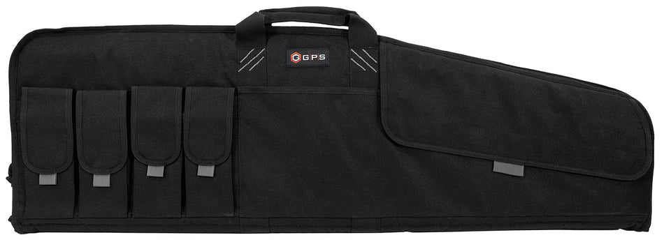 GPS Bags SRC42 42" Black Single Rifle Case 600D Polyester with Lockable Zippers & Fleece-Lined Padding