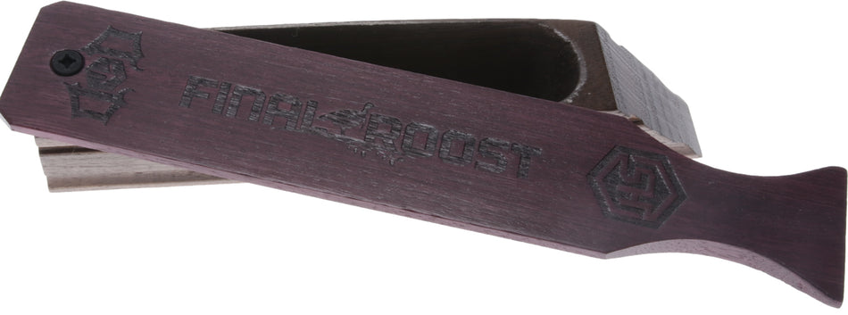 Drury Outdoors DODBC Signature Turkey Box Call Hand Tuned, Walnut and Purple Heart Wood