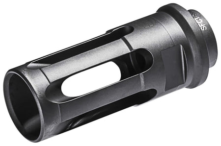 SureFire Closed-Tine Flash Hider 5.56x45mm, AR-15, Black DLC Stainless Steel, 1/2"-28 Threads