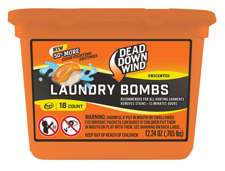 Dead Down Wind Enzyme Laundry Bombs Unscented Odor Eliminator 18ct 118318