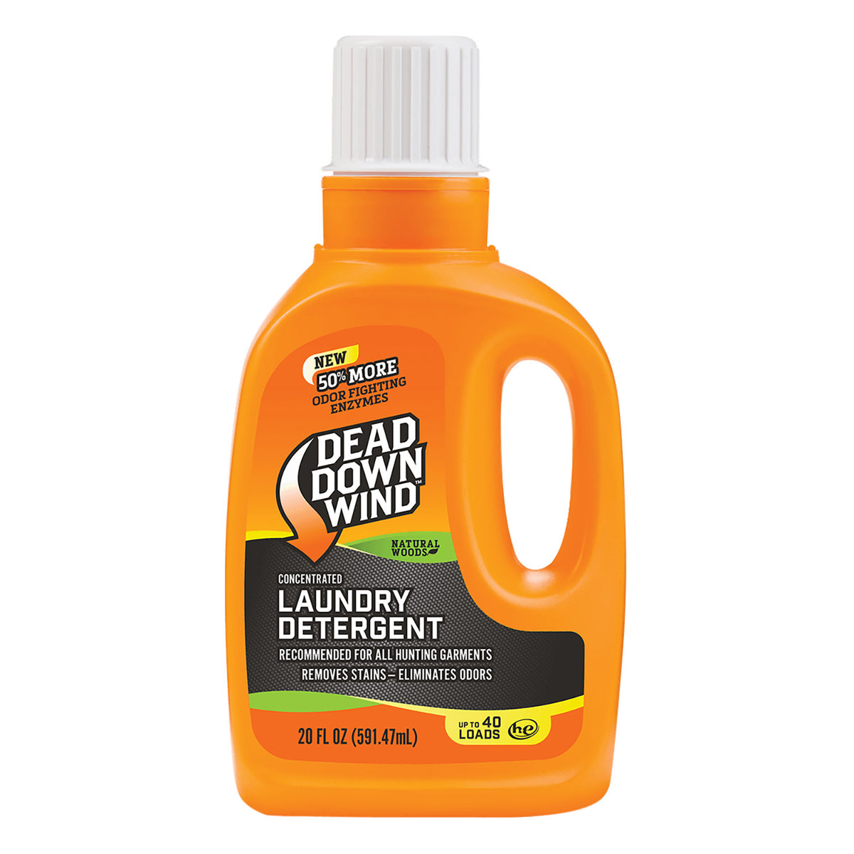 Dead Down Wind Laundry Detergent Odor Eliminator Natural Woods 20 oz Jug