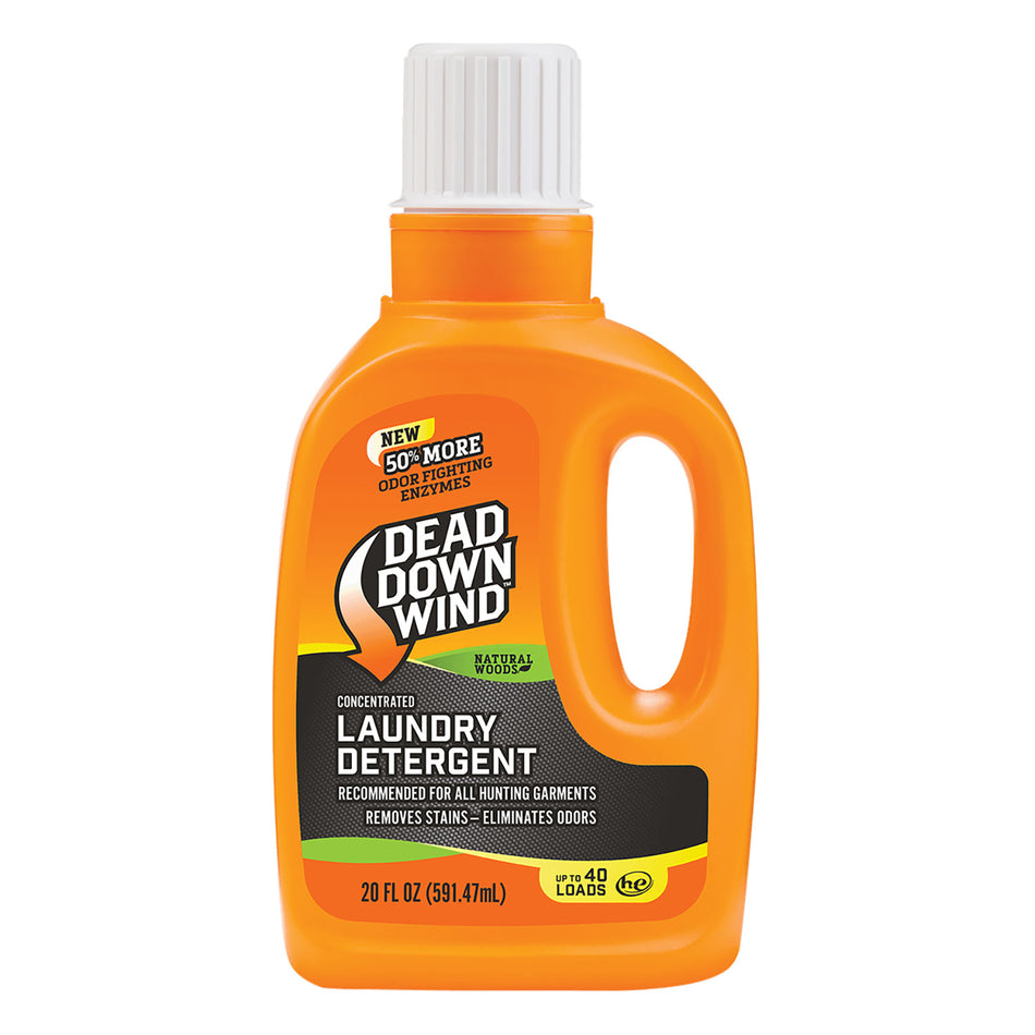 Dead Down Wind Laundry Detergent Odor Eliminator Natural Woods 20 oz Jug