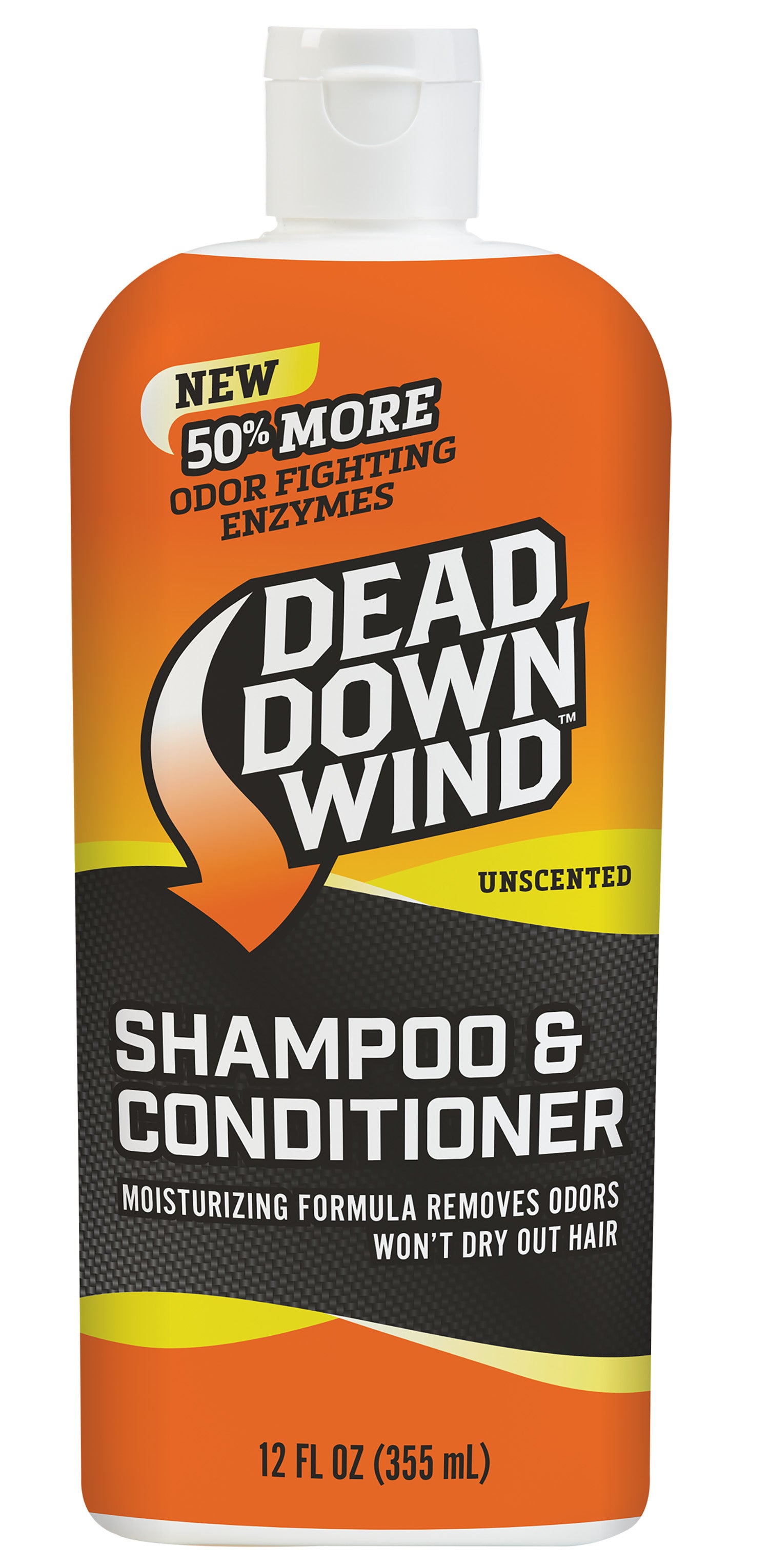 Dead Down Wind Unscented Shampoo Body Wash Odor Eliminator 12 oz Bottle