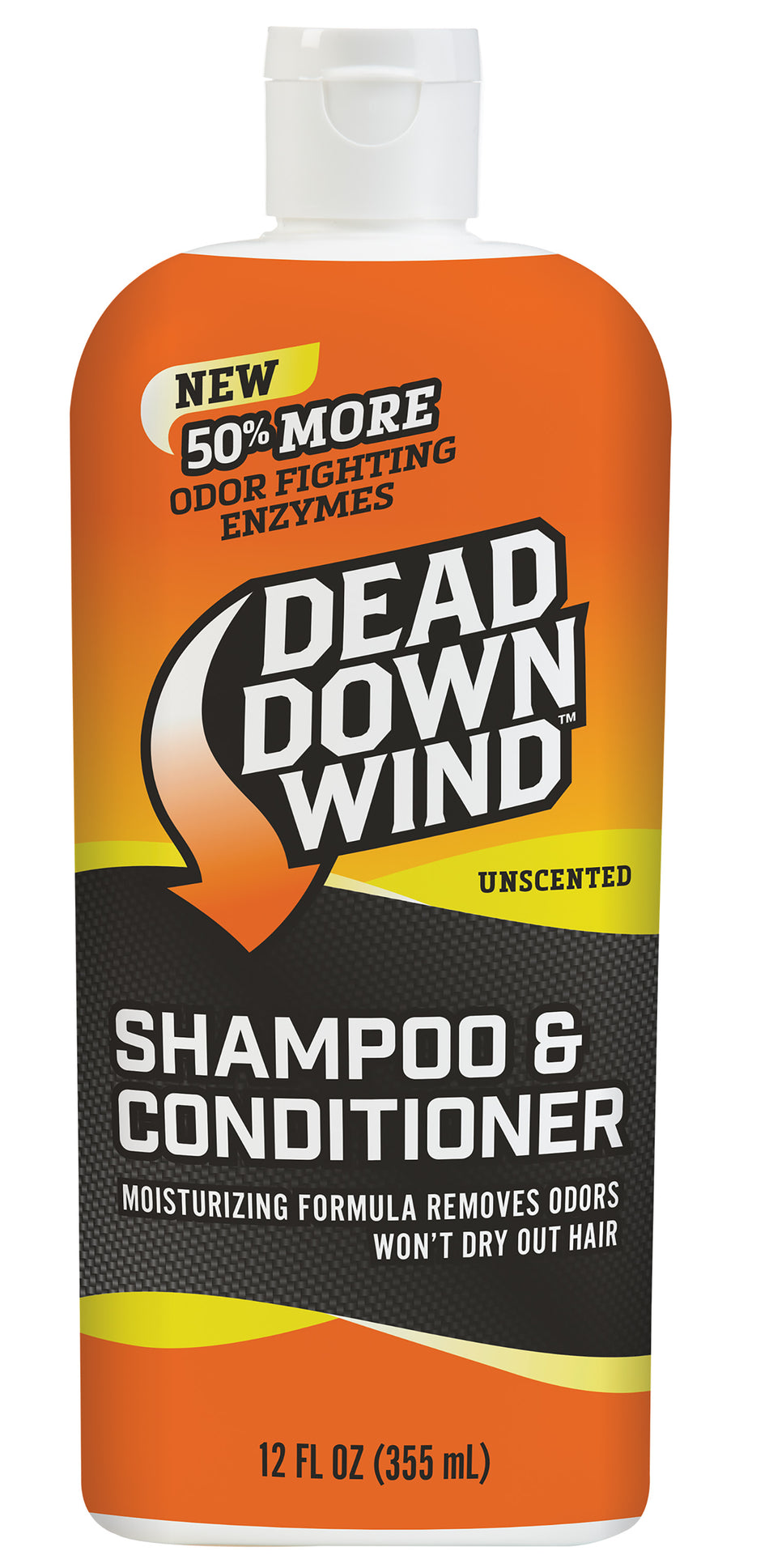 Dead Down Wind Unscented Shampoo Body Wash Odor Eliminator 12 oz Bottle