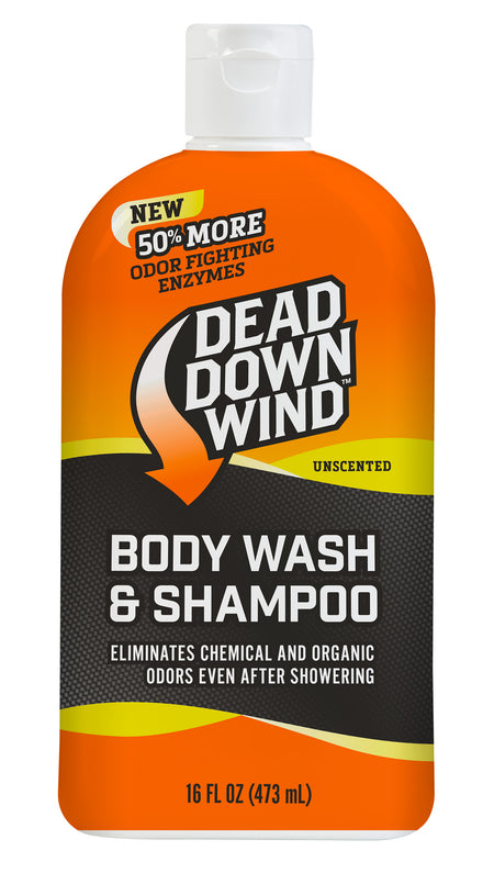 Dead Down Wind Unscented Shampoo Body Wash Odor Eliminator 16 oz