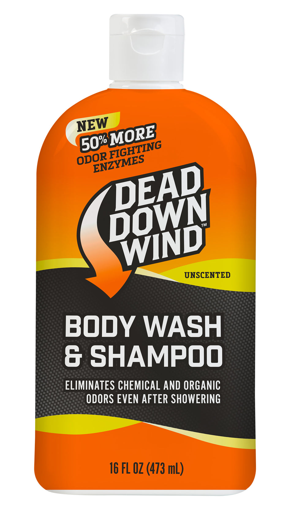 Dead Down Wind Unscented Shampoo Body Wash Odor Eliminator 16 oz