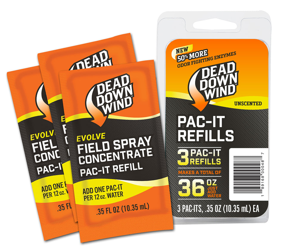 Dead Down Wind Evolve Pac-It Refills Unscented Odor Eliminator Concentrate 36 oz