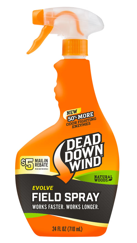 Dead Down Wind Evolve 3D+ Natural Woods Cover Scent Field Spray 24 oz Trigger Spray