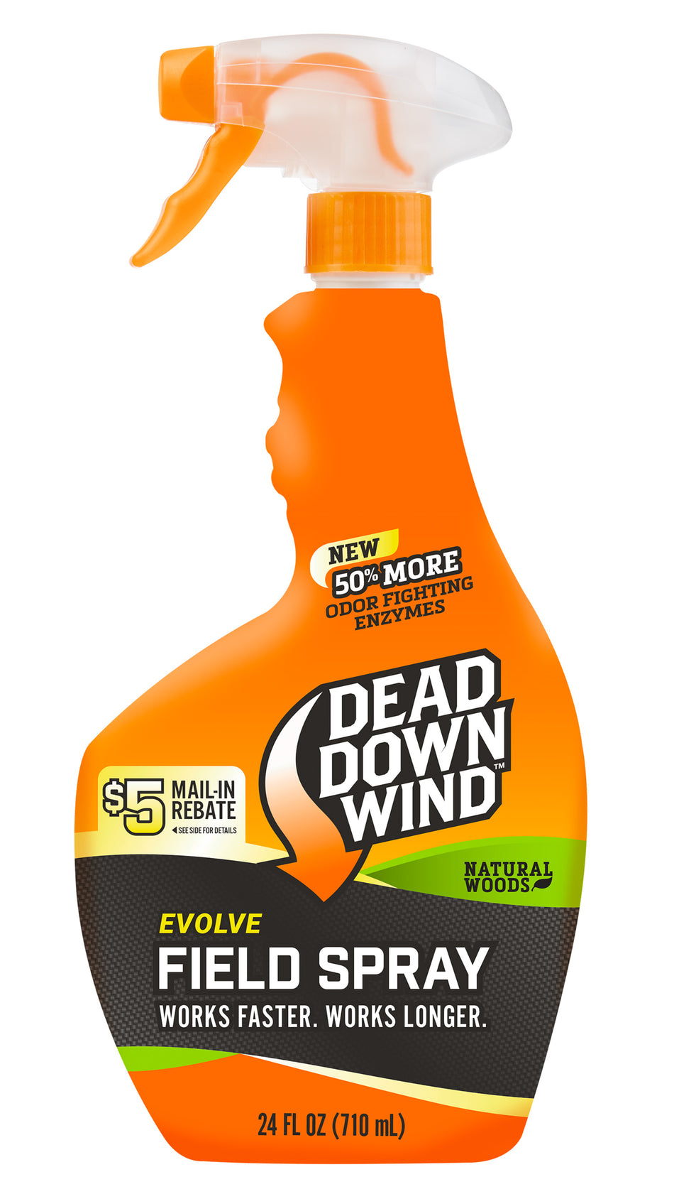 Dead Down Wind Evolve 3D+ Natural Woods Cover Scent Field Spray 24 oz Trigger Spray