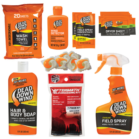 Dead Down Wind Super Slam Premium Hunting Scent Elimination Kit 25 Piece Unscented
