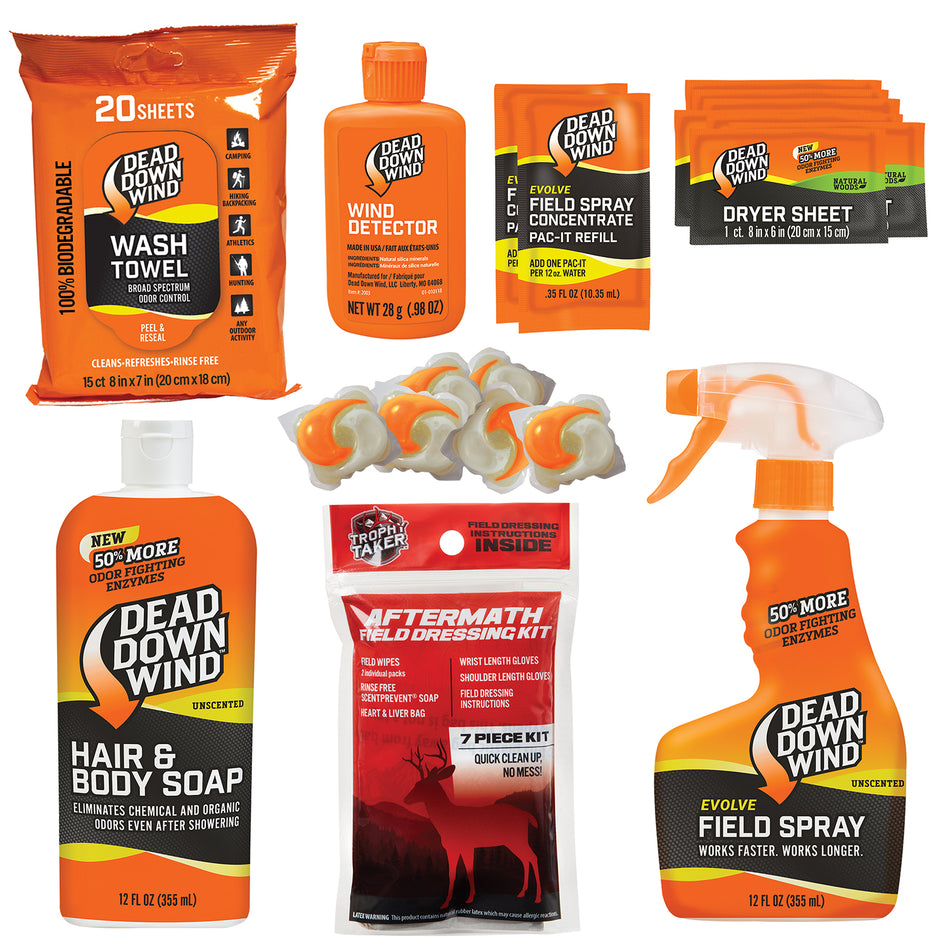 Dead Down Wind Super Slam Premium Hunting Scent Elimination Kit 25 Piece Unscented