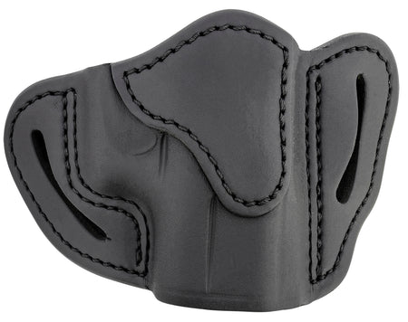 1791 Gunleather ORBHCSBLR Optic Ready OWB Compact Stealth Black Leather Belt Slide - Glock 43/Sig P365 RH