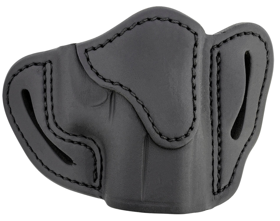1791 Gunleather ORBHCSBLR Optic Ready OWB Compact Stealth Black Leather Belt Slide - Glock 43/Sig P365 RH