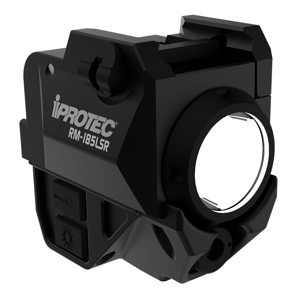 iProtec RM185LSR IPRSPS0003 185-Lumen Rail-Mount Light/Red Laser Black