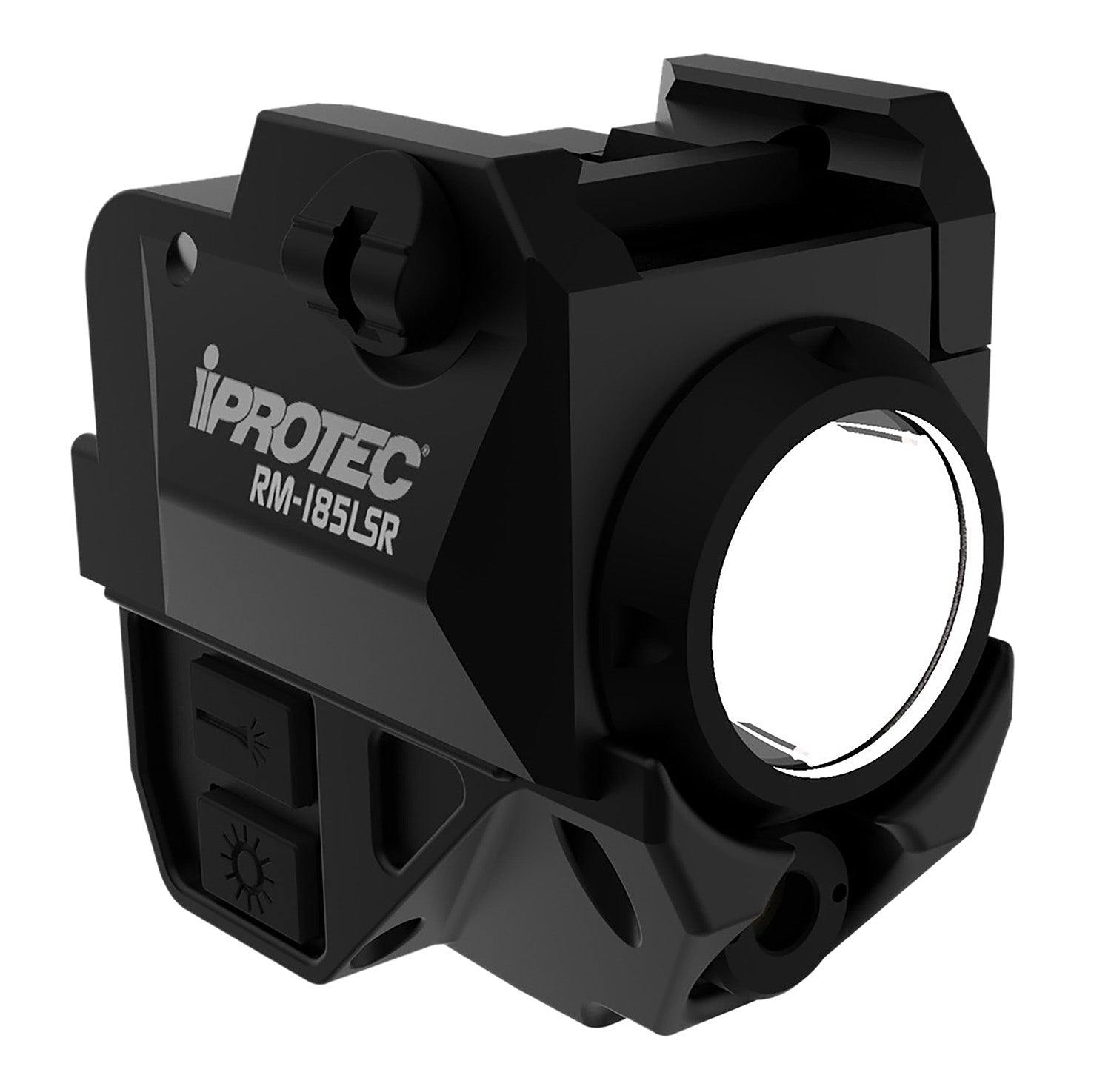 iProtec RM185LSR IPRSPS0003 185-Lumen Rail-Mount Light/Red Laser Black