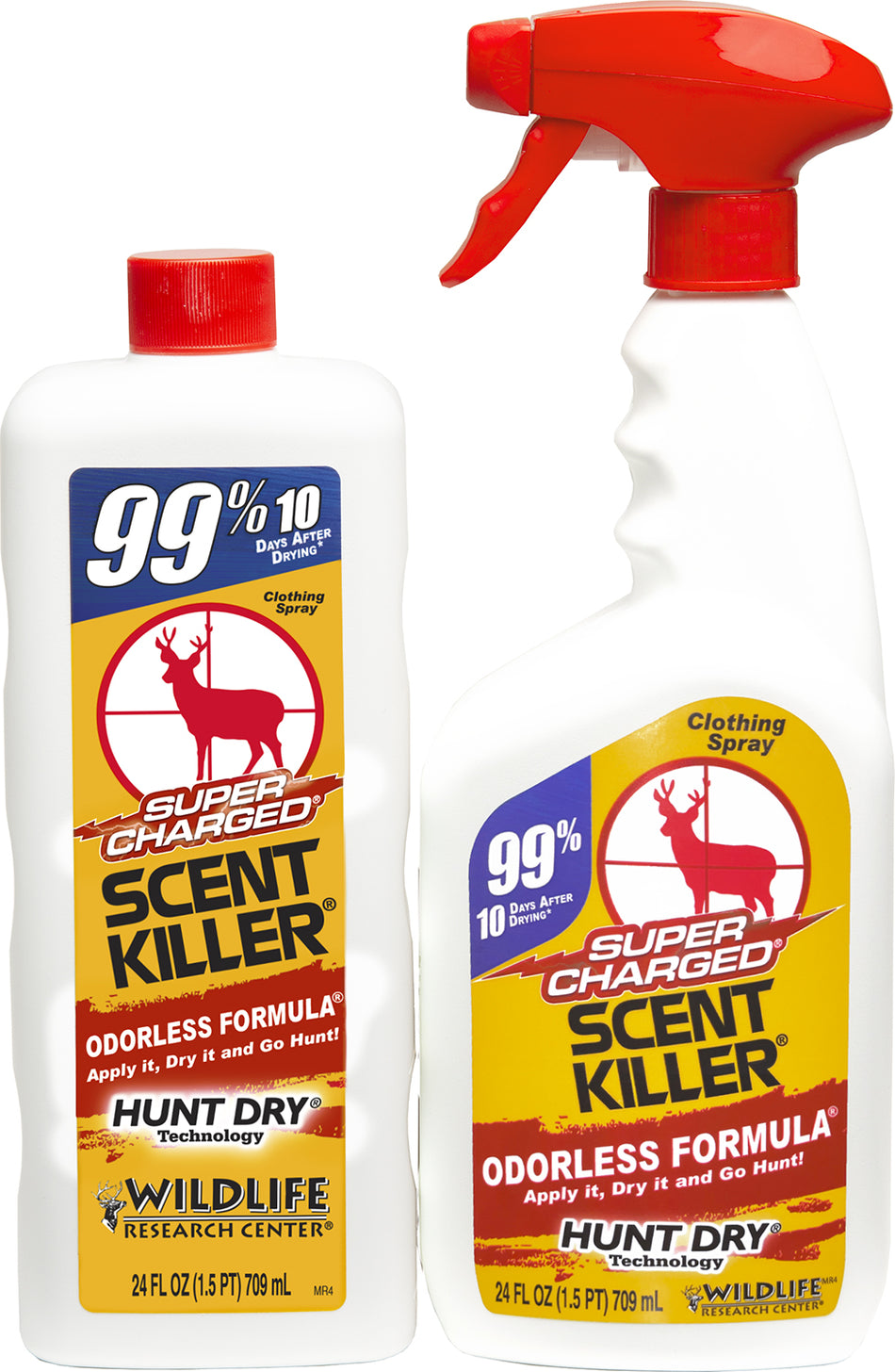Wildlife Research 559 Super Charged Scent Killer Odorless Combo Spray 24 oz with Refill