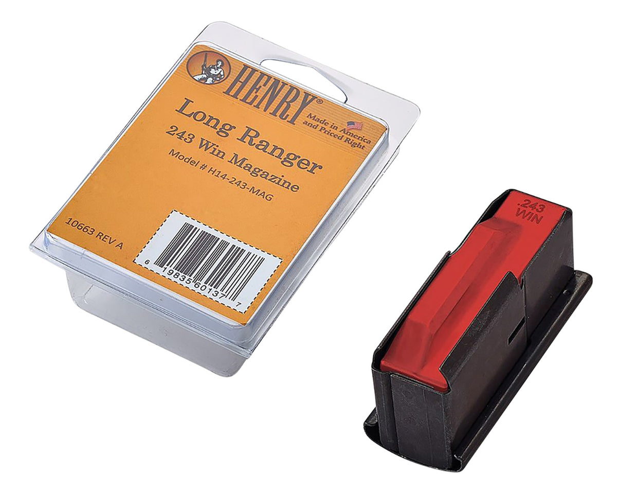 Henry H14243MAG Long Ranger Magazine 4-Round .243 Win Blued Steel
