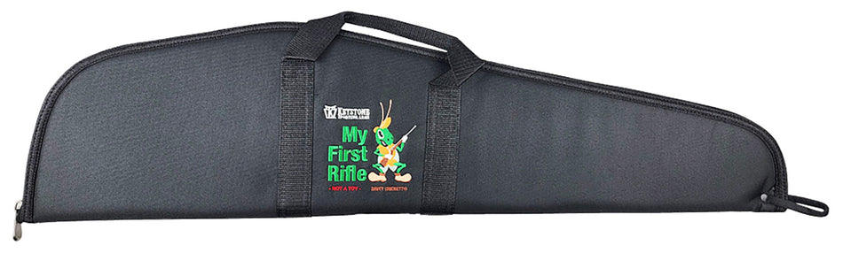 Crickett KSA035 Black Soft Rifle Case 33" x 8" Padded Zipper Closure White Logo